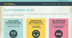 Desktop Screenshot of plattenfirma-to-go.com