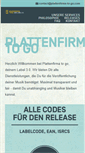Mobile Screenshot of plattenfirma-to-go.com