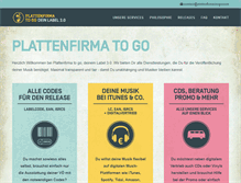Tablet Screenshot of plattenfirma-to-go.com